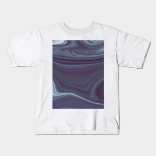 Midnight Ocean Blues Kids T-Shirt